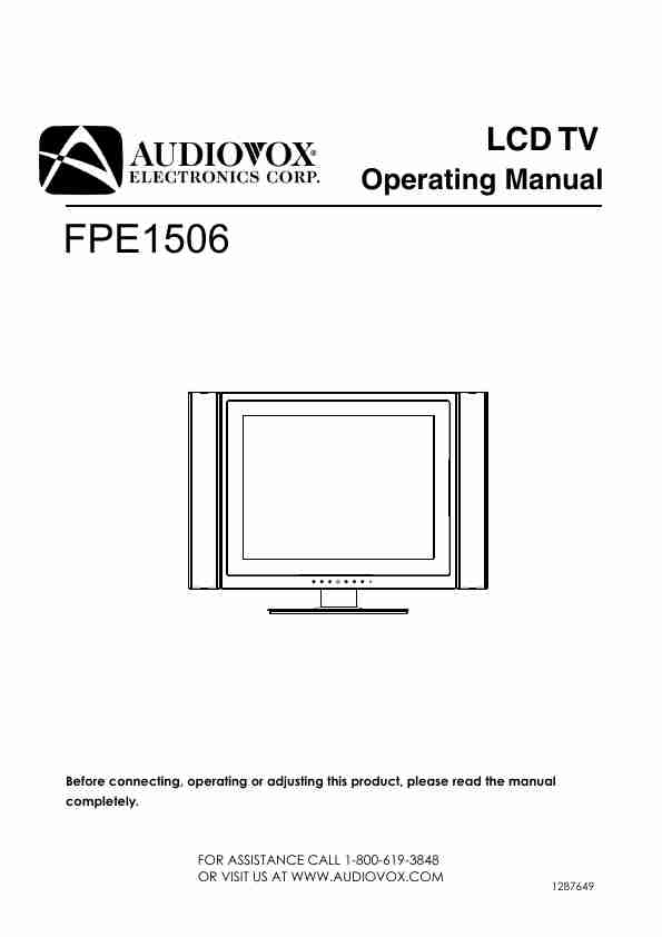 Audiovox Flat Panel Television FPE1506-page_pdf